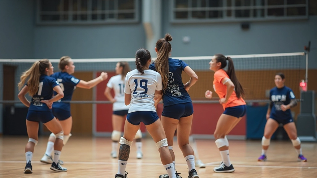 تشكيل دفاعي في لعبة الكرة الطائرة مع لاعبين موضوعين في مواقع دفاعية مختلفة